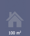 100 m²