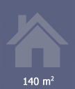 140 m²